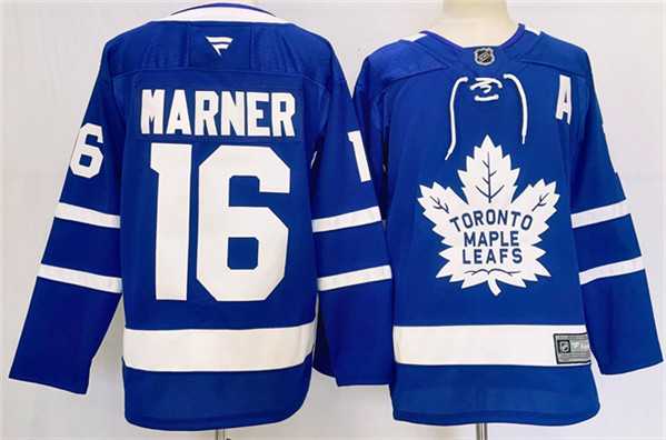 Men%27s Toronto Maple Leafs #16 Mitchell Marner Blue 2024-25 Stitched Jersey->utah hockey club->NHL Jersey